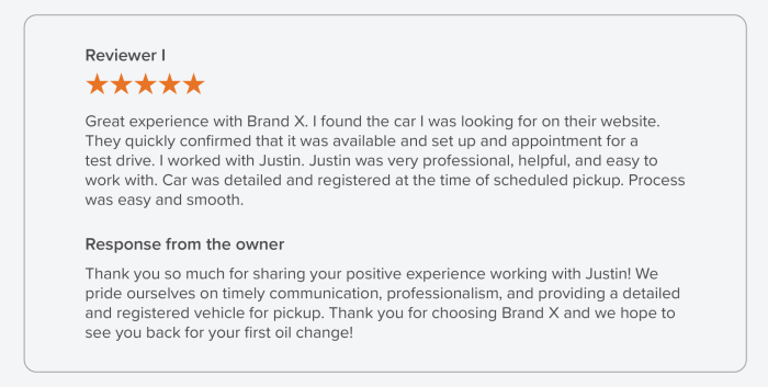 8 Powerful Examples of How to Respond to Positive Reviews – PromoRepublic